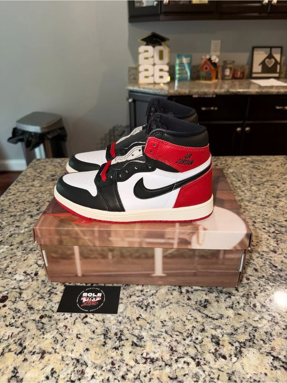 Size 4.5 Jordan 1 Retro OG High Black Toe Reimagined SKU DZ5485-106 Brand New